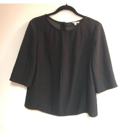 Reiss Grace Black Button-Detail Blouse size 8/40 excellent condition - Picture 3 of 9
